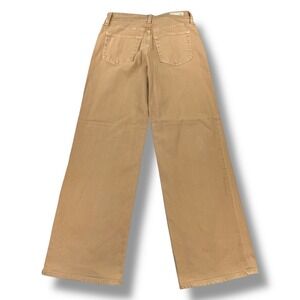 AG Adriano Goldschmied The Tomas High Rise Baggy Straight Jeans Brown Size 27R